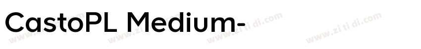 CastoPL Medium字体转换